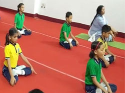 International Yoga Day, 2019 The 5th International Yoga Day was celebrated in Hindustani Kendriya Vidyalaya, Guwahati on 21/06/19.Students from classes nursery to class xii participated in the celebration of yoga in our life.