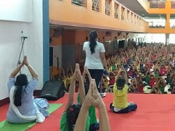 International Yoga Day, 2019 The 5th International Yoga Day was celebrated in Hindustani Kendriya Vidyalaya, Guwahati on 21/06/19.Students from classes nursery to class xii participated in the celebration of yoga in our life.